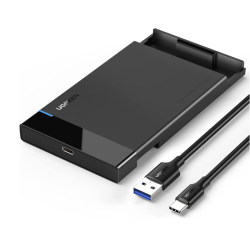 UGREEN US221 USB-C 2.5 inch HDD Enclosure Rack -Black (30848) UGREEN US221 USB-C 2.5 inch HDD Enclosure Rack -Black (30848)